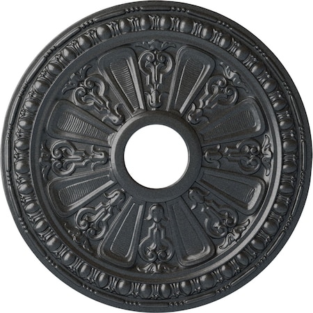 Raymond Ceiling Medallion (Fits Canopies up to 5 1/8"), 18 1/8"OD 3 5/8"ID x 1 1/8"P, Pewter
